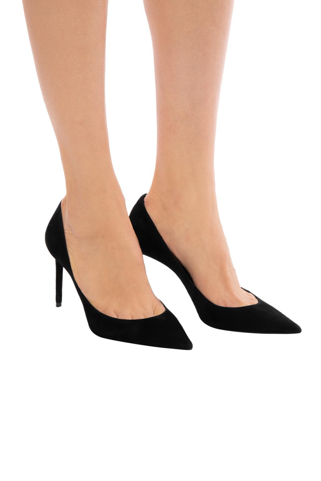 saint laurent zoe suede pumps